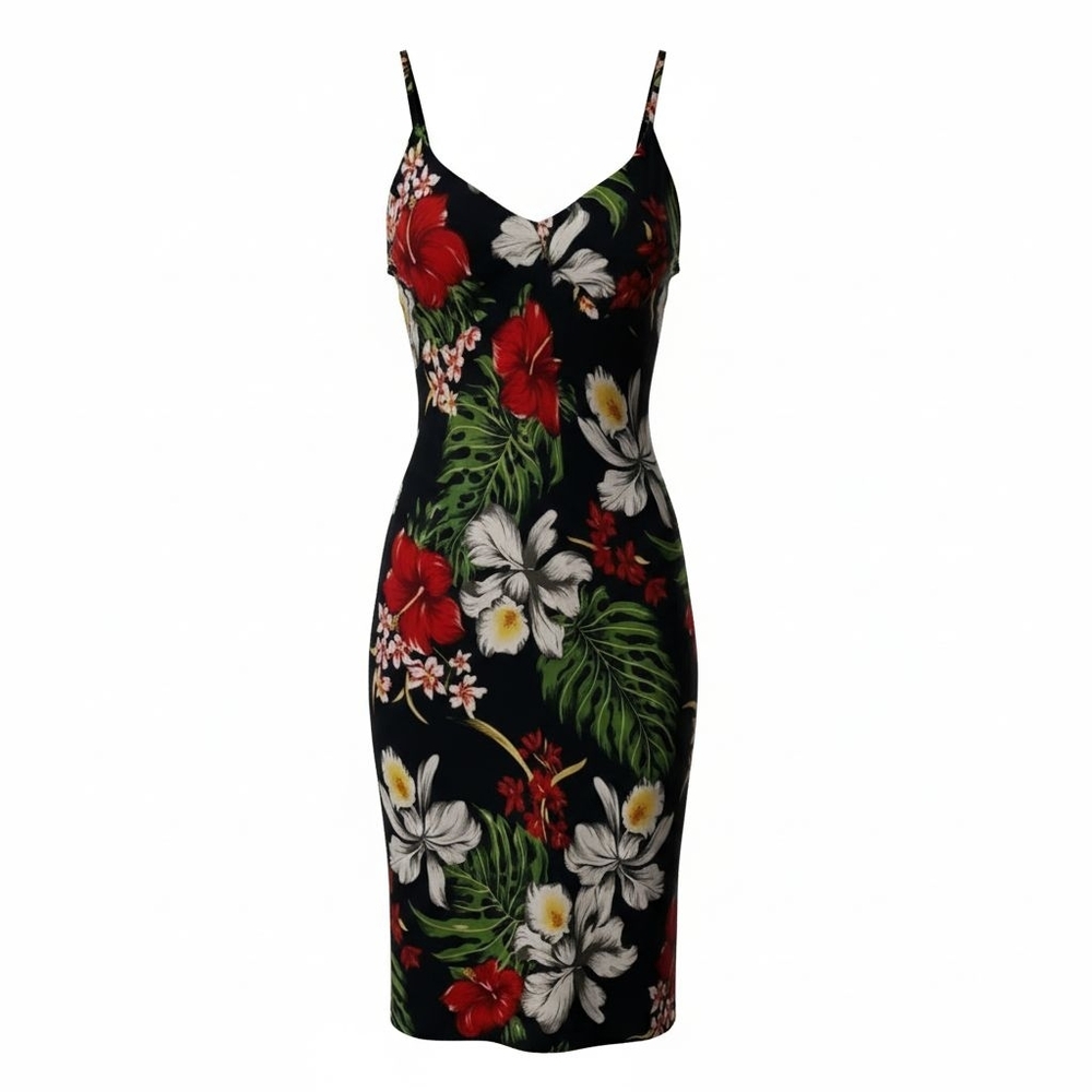 Island Planet Women's Tropical Vacation Adjustable Spaghetti Strap Dress
